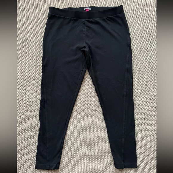 Vince Camuto‎ Women’s Pull On Pants Black Stretch Elastic Waist  Size Large - Picture 1 of 9
